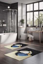 Mijölnir Juego de Alfombrillas de Baño CT-5164, 2 Piezas, Multicolor